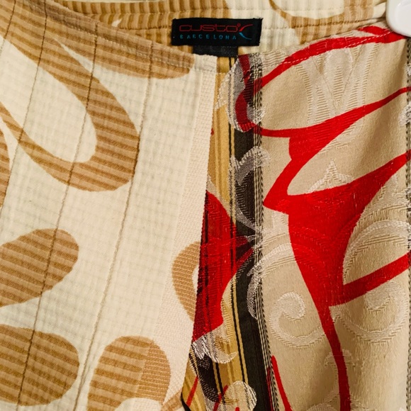 Vintage Custo Barcelona Bohemian Print Bell Bottom - Picture 5 of 7